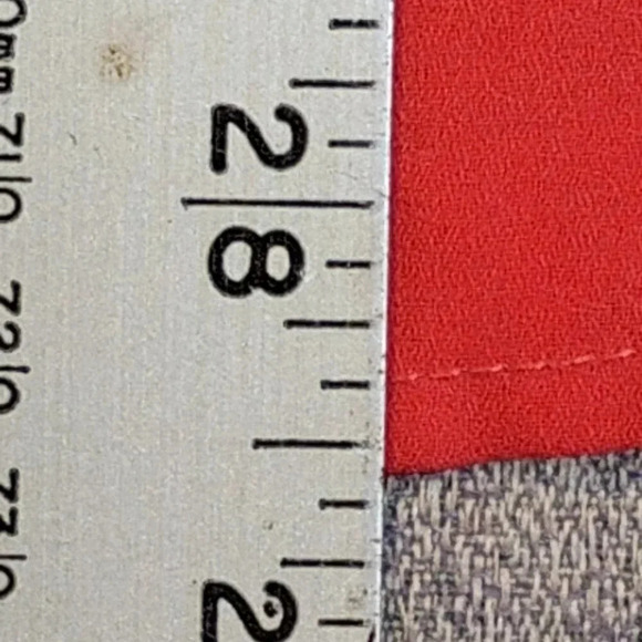 Women's George Plus Hot Salmon Sleeveless V-Neck Semi-Button Blouse in Size 1X - Picture 9 of 9